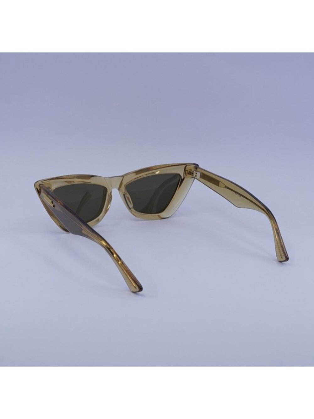 Bottega Veneta BV1101S 007 Sunglasses Brown Cat Eye Frame, Gold Lenses - Picture 5 of 12